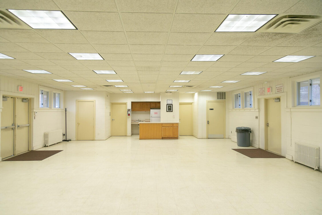 Building interior at Clarksburg activity building