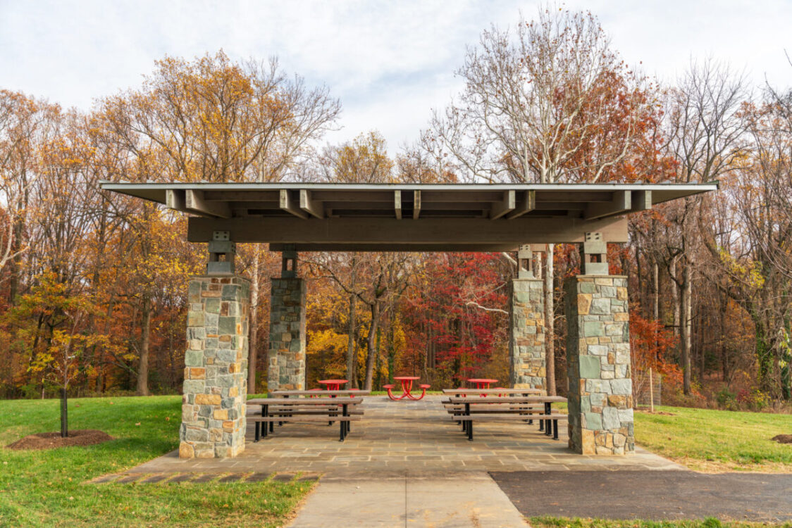 Hillandale Local Park picnic shelter