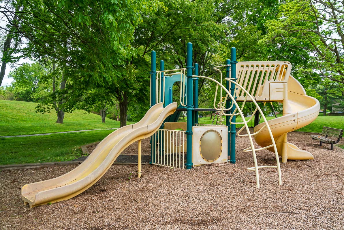 playground slide and climbing fun dufife local park