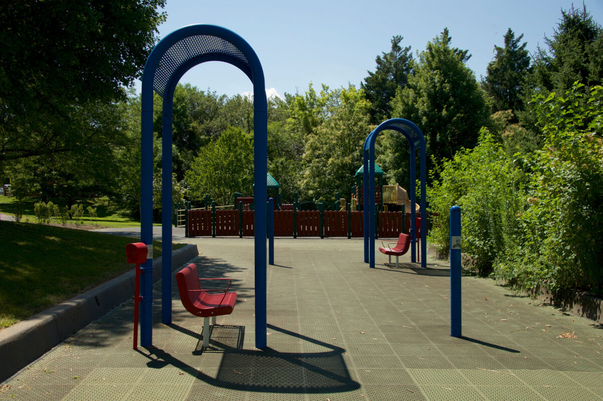 Benches at Falls Road Local Park