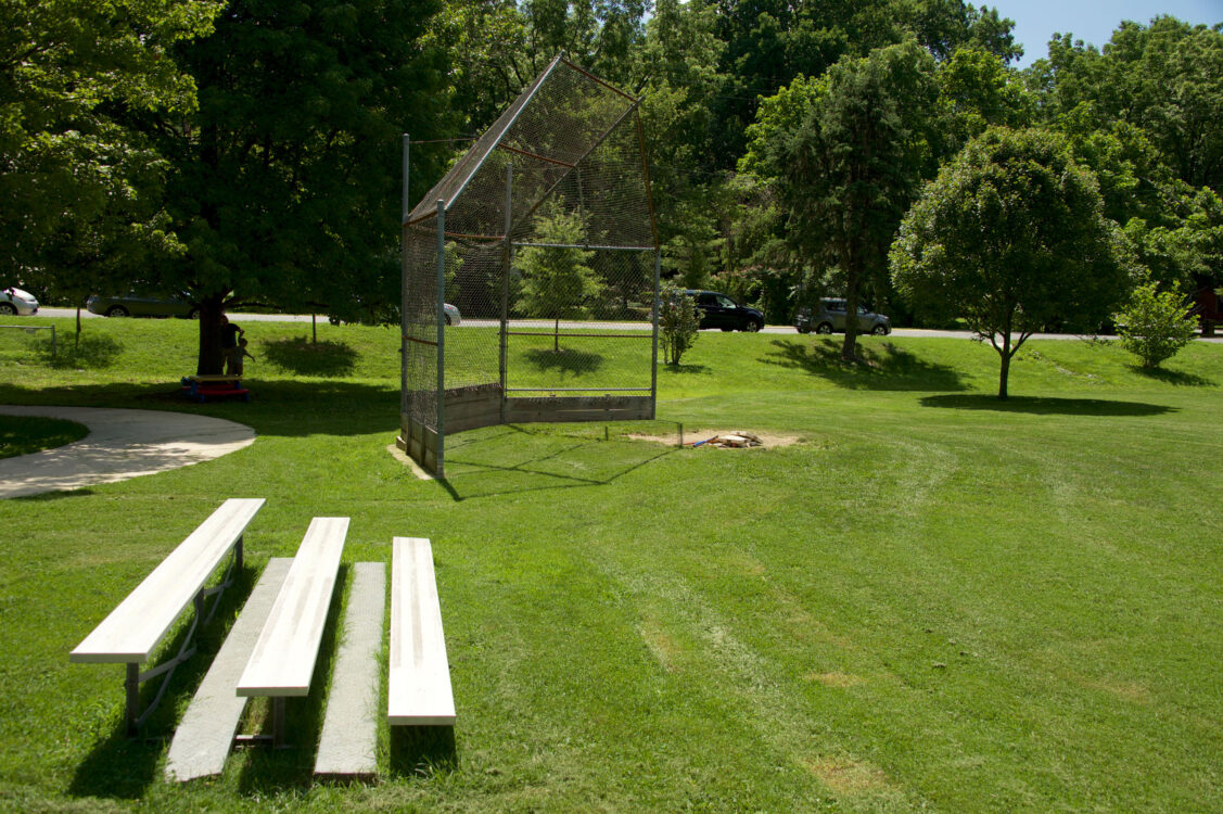 Softball Field with bleachers Kensington Cabin Local Park