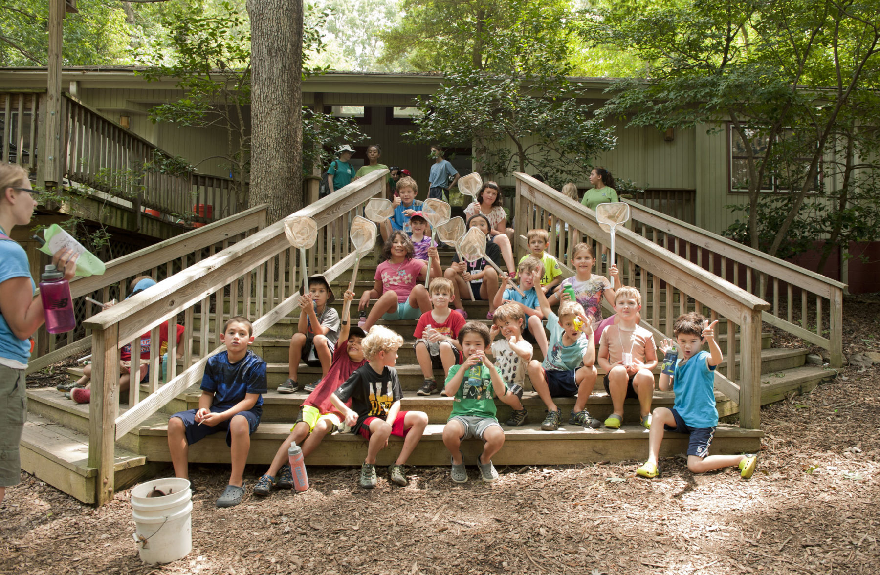 children party at nature center 