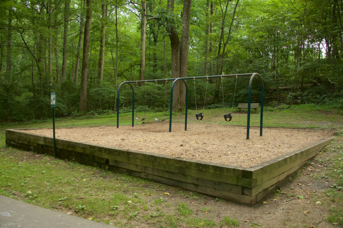 Swing set at Tamarack Neighborhood Park