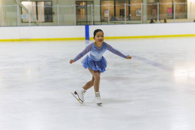 Skater in ice show