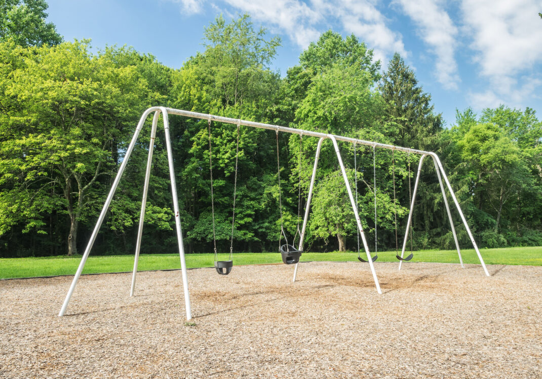 Swing set at Olney Family Neighborhood Park