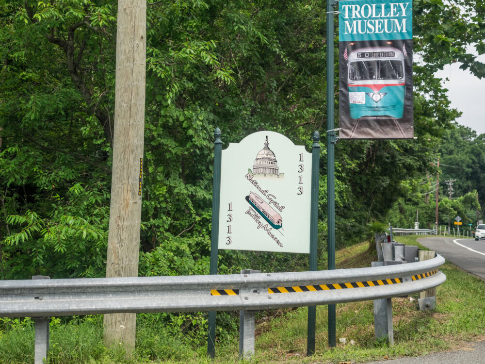 Road Sign at National Capital Trolley Museum