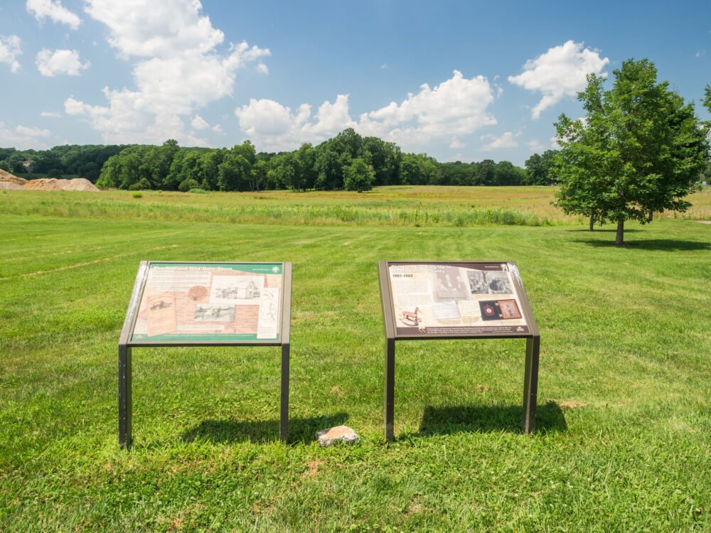 Placards at Red Door Store Historical Cultural Park