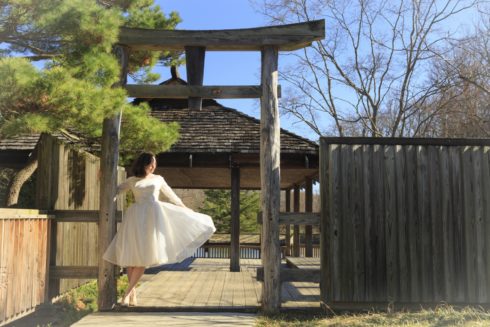 Bride at Brookside Gardens