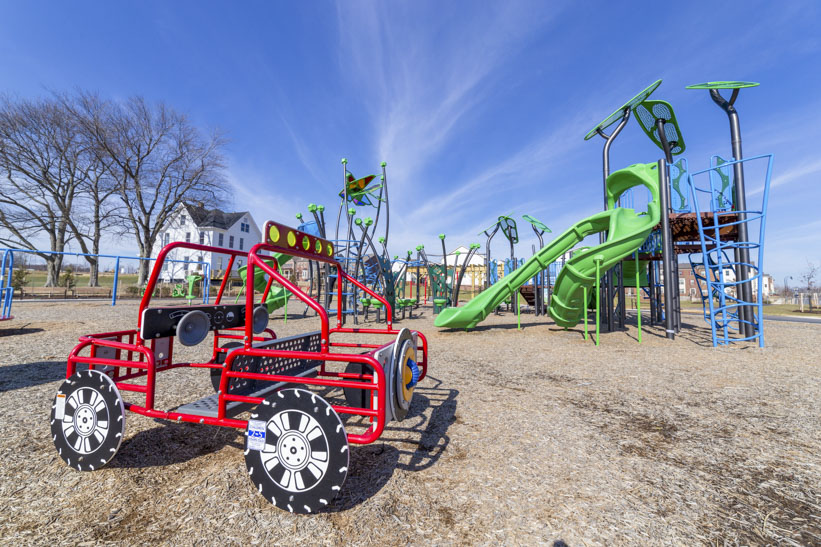 Playground toys at Clarkmont Local Park