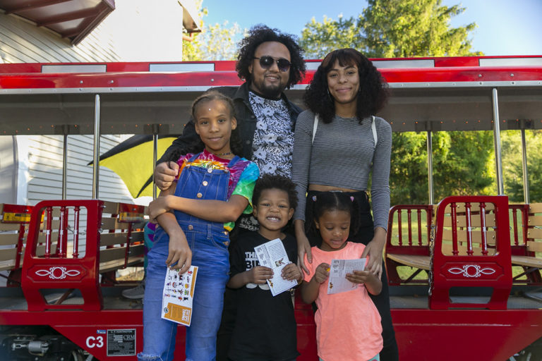 Family at Wheaton Train and Carousel