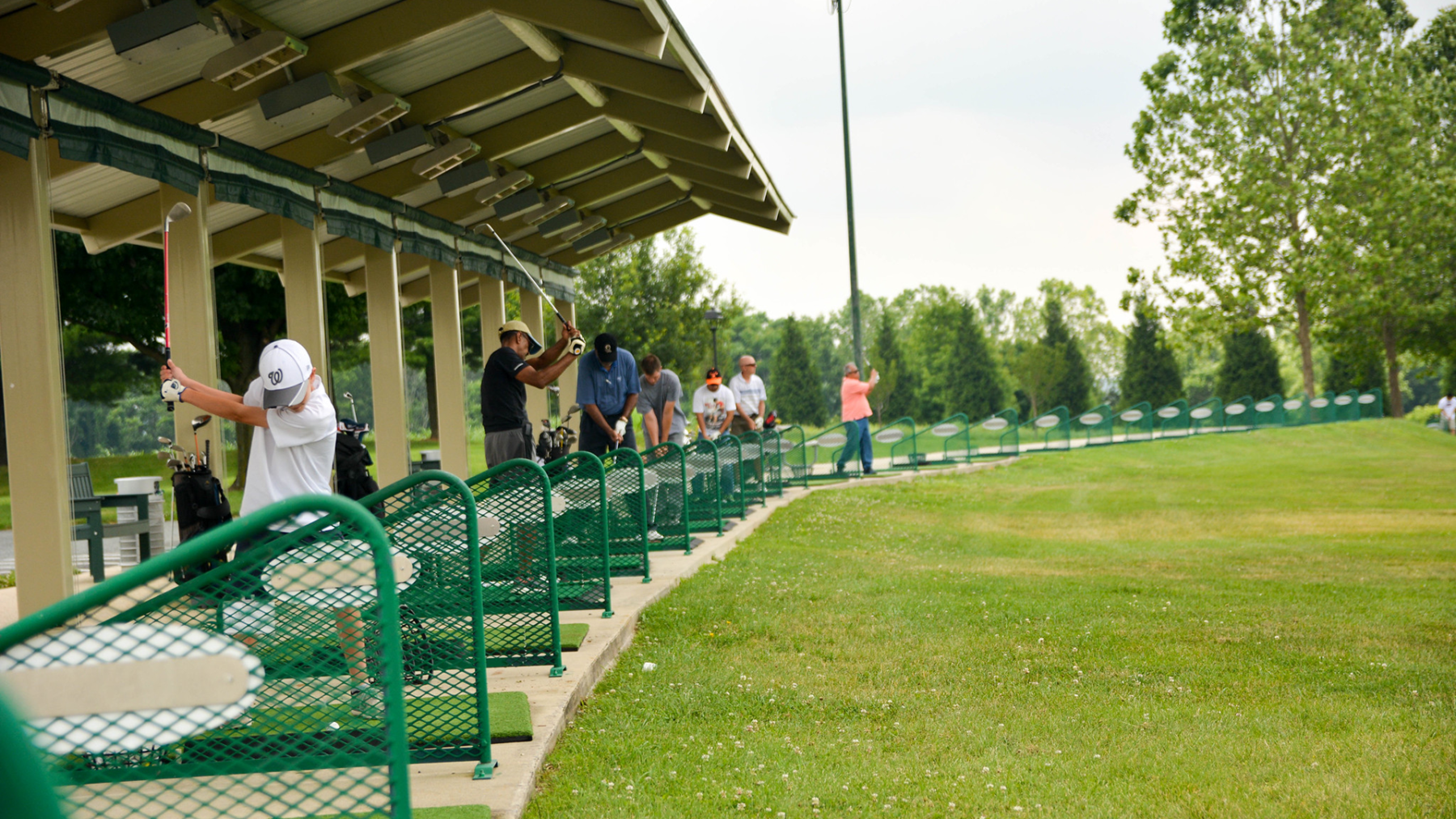 driving of the tee Driving Range South Germantown Park