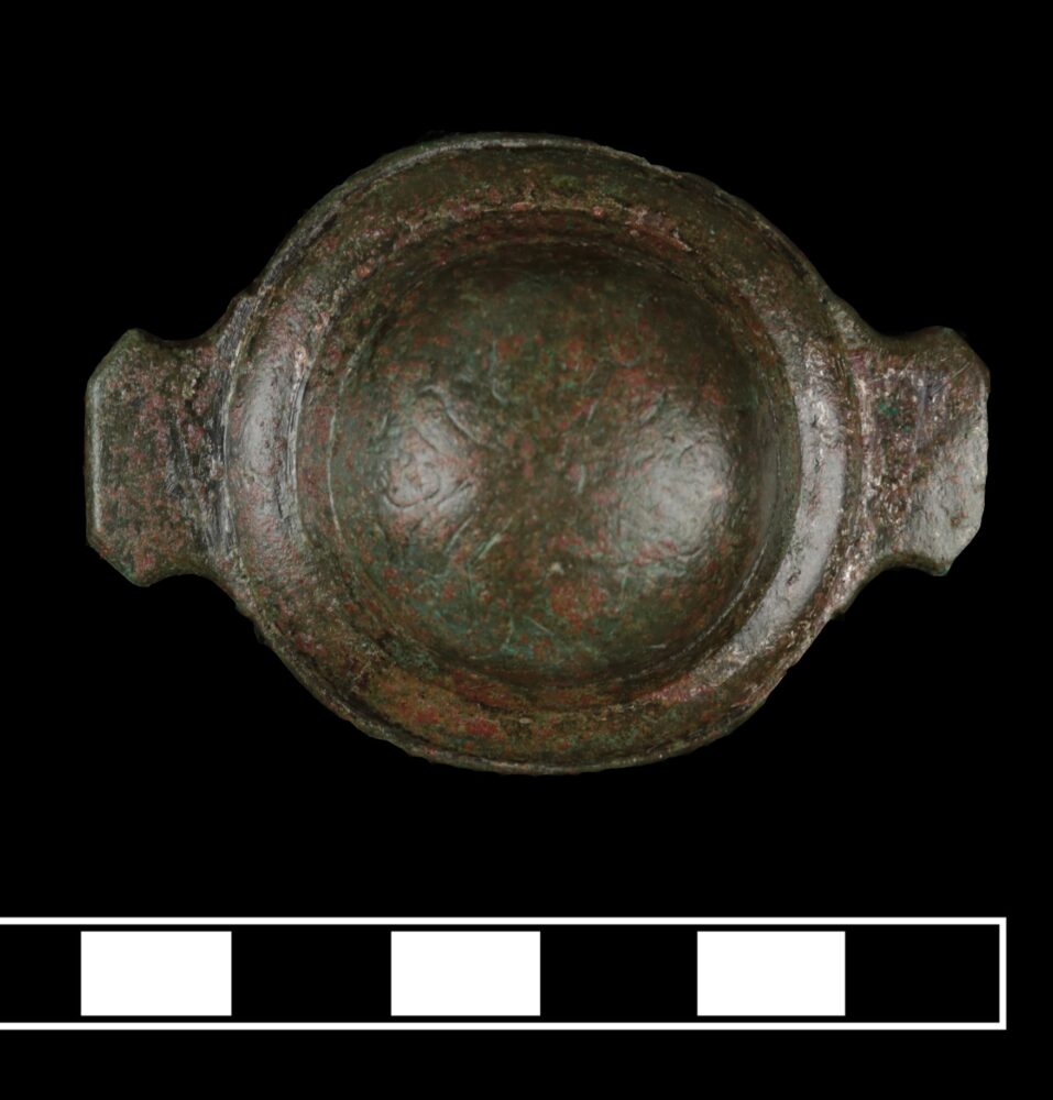 Decorative part of a horse bridle from the late 18th century, excavated at the Josiah Henson site.