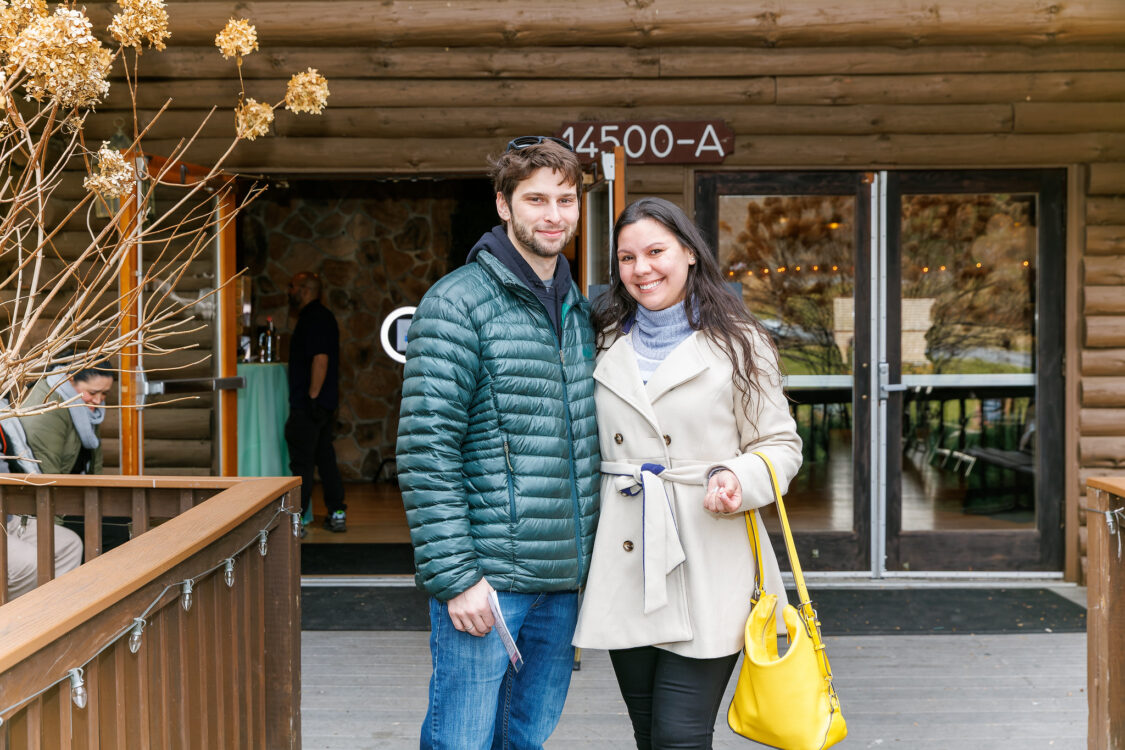 couple attending open house for seneca lodge