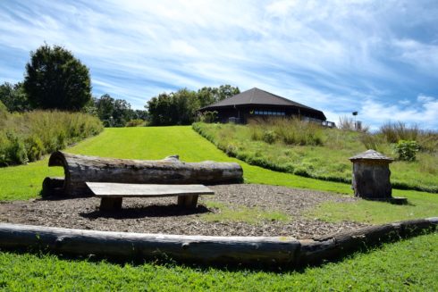 Nature Play Area - Log and House