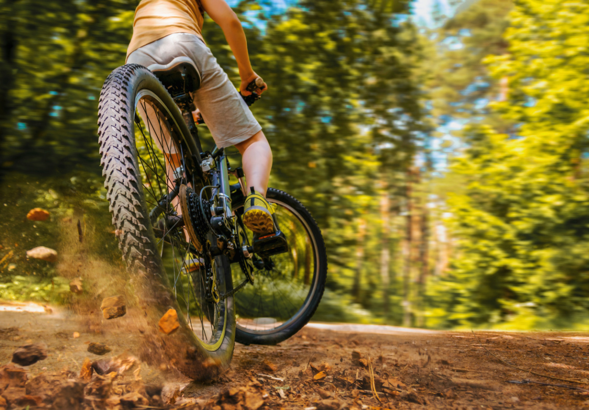 A bike on dirt