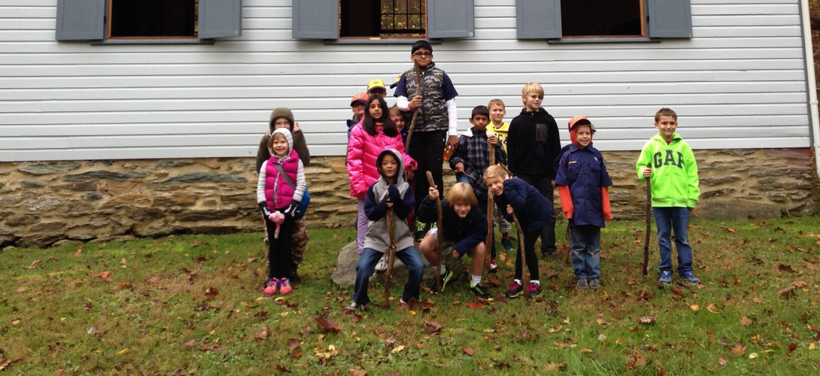 Kids at Kinsley Schoolhouse