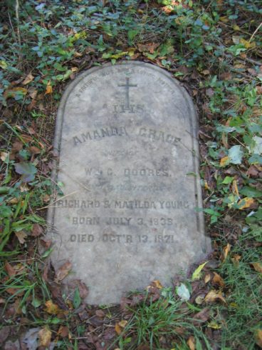 A headstone