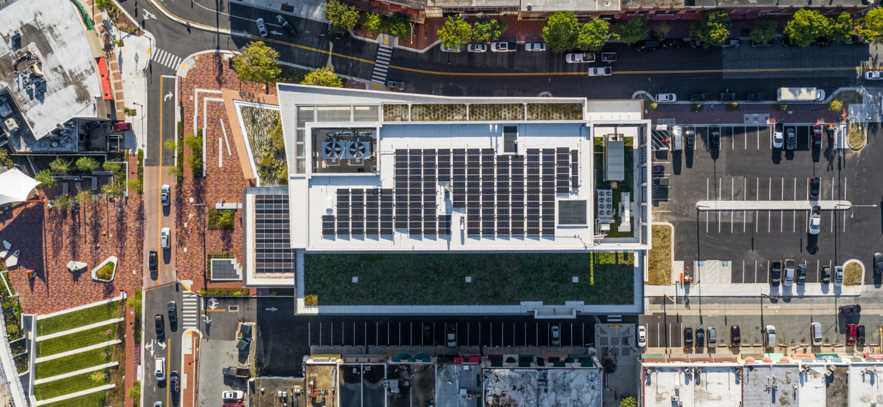 solar roof panels at montgomery parks headquarters