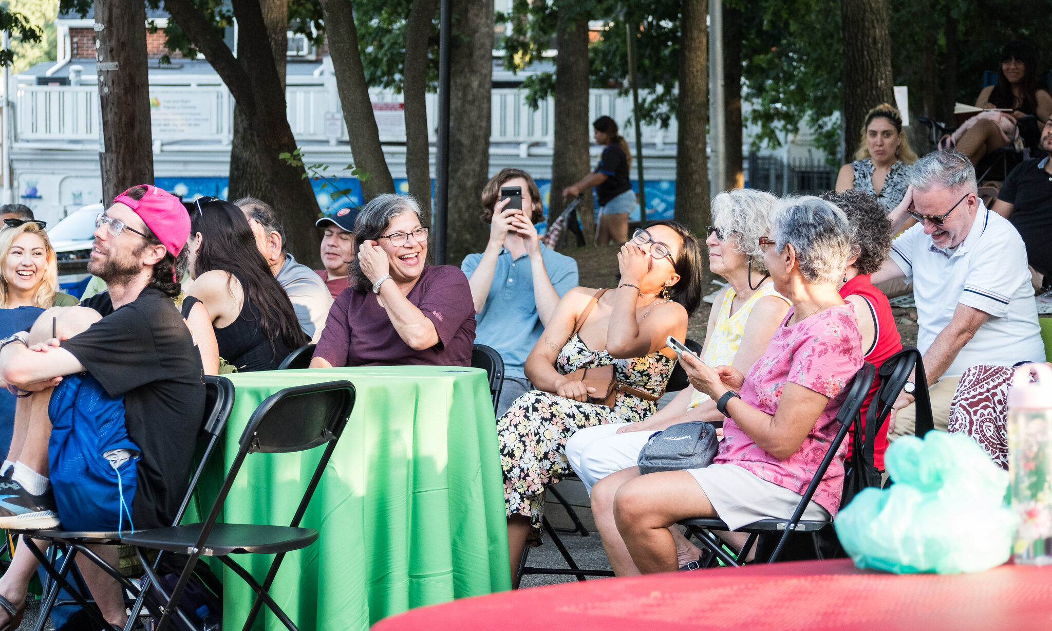 people enjoying a show