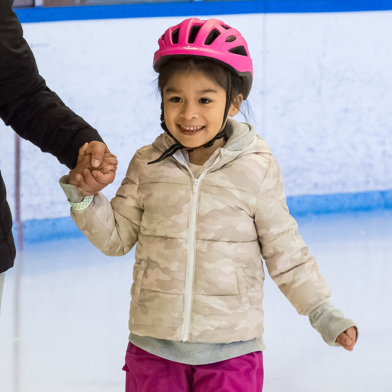 A ice skating child