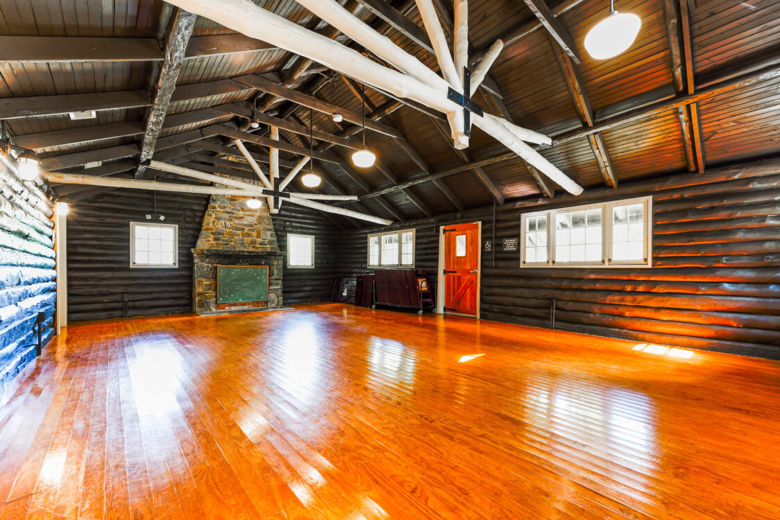 Kensington Cabin Local Park activity building interior