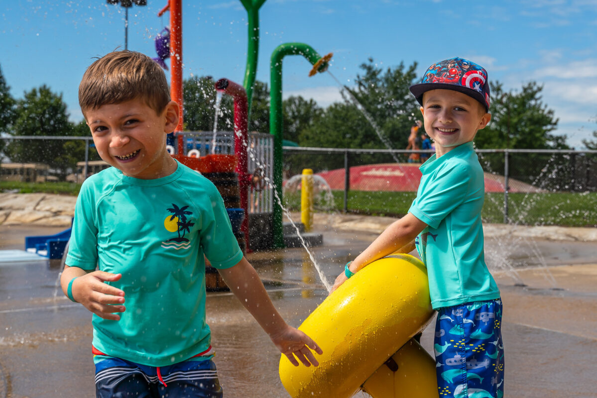 Two Kids Playing - SplashPark