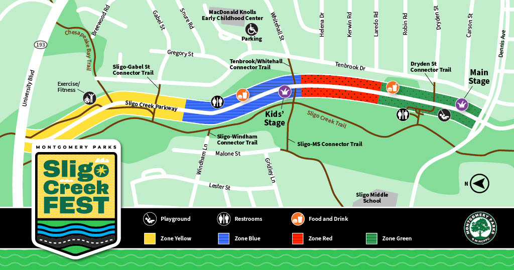 sligo creek fest maps see acessible pdf for more infomation 