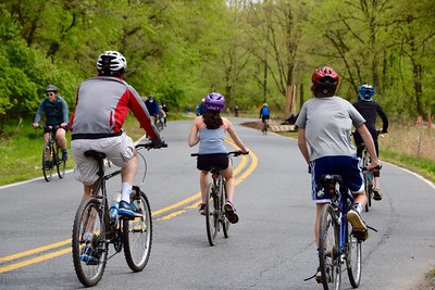 riding bikes on open parkways