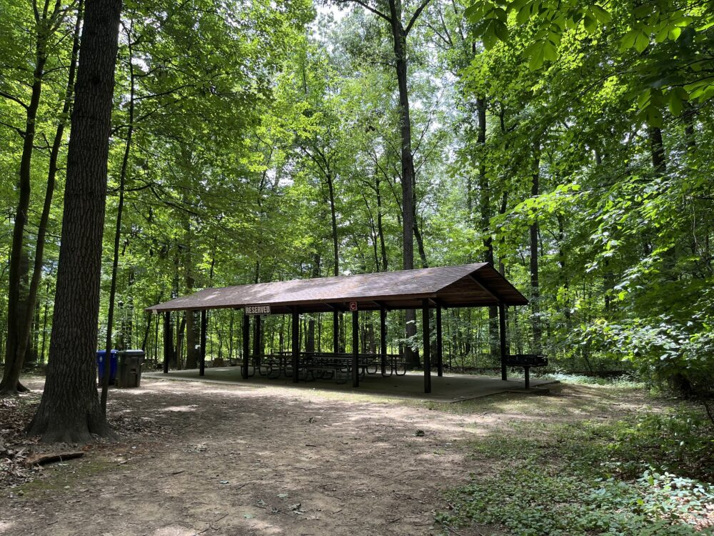 Picnic shelter C at Ridge Road Recreational Park